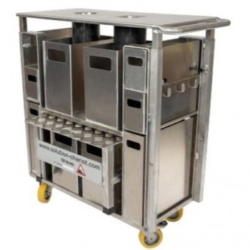 Chariot de travail ergonomique JASMIN pépinière agro-alimentaire toutes options