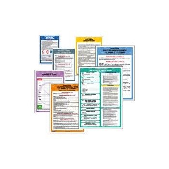 Affichage obligatoire en entreprise composé de 4 fiches