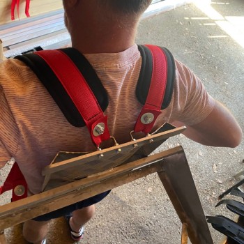 Sangle Confort Porte-Caisse Vernier – Bretelles Ergonomiques pour Vendanges 120 cm maxi fixation