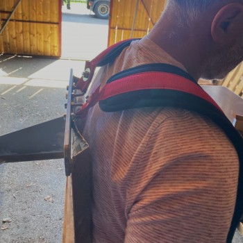 Sangle Confort Porte-Caisse Vernier – Bretelles Ergonomiques pour Vendanges 120 cm maxi dos