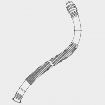 Tuyau cannelé BLS 2800 next ATEX à raccord rapide – Compatible visière BLS HV25