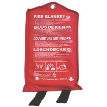 Couverture anti-feu prévention incendie 1m X 1m Sécurama