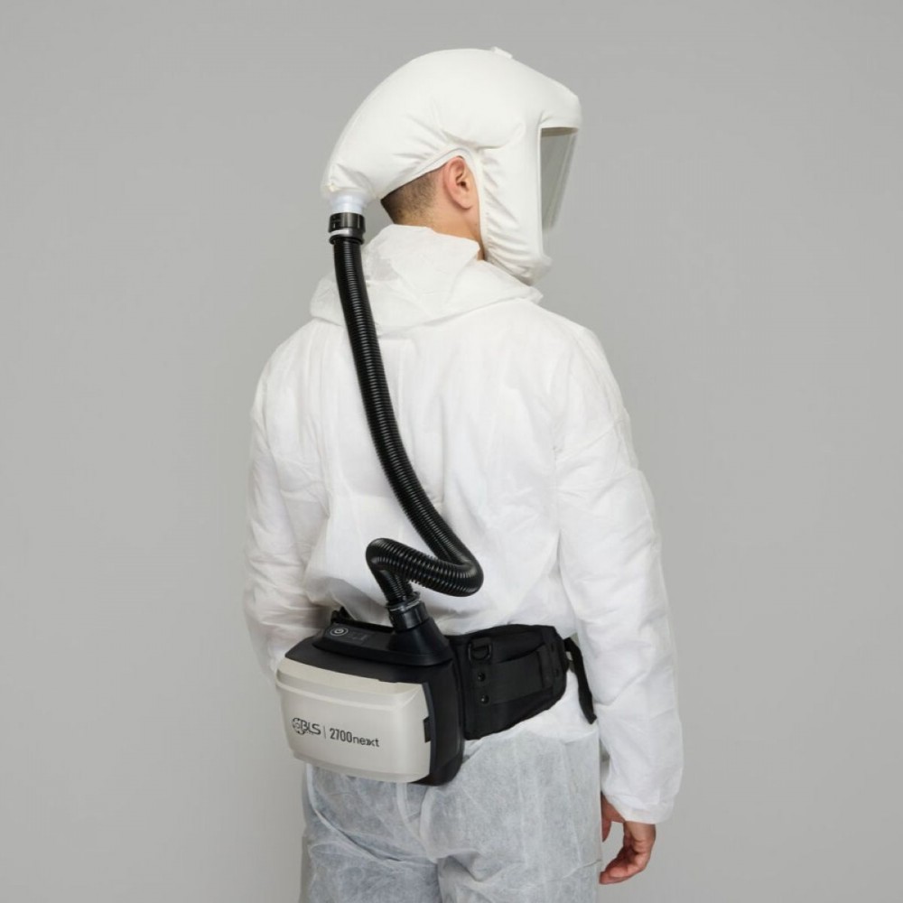 Kit complet BLS2700 NEXT – Masque à ventilation assistée, batterie standard cagoule courte
