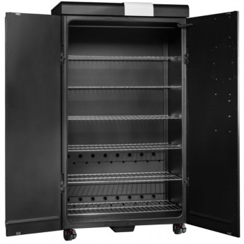 armoire-novven-3-désinfectante et séchante-indus-porte-ouverte avec étagère