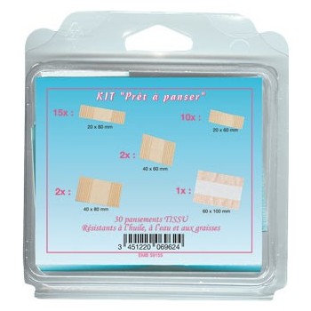 trousse de secours boîte 30 pansements