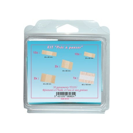 Boite 30 pansements élastiques FRANCE NEIR