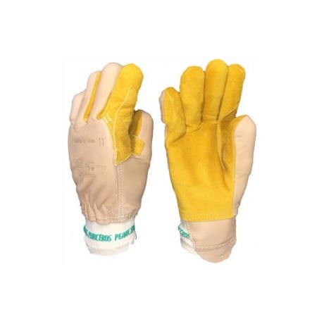 Gant coque anti écrasement protection des deux mains PEAUCEROS 2133