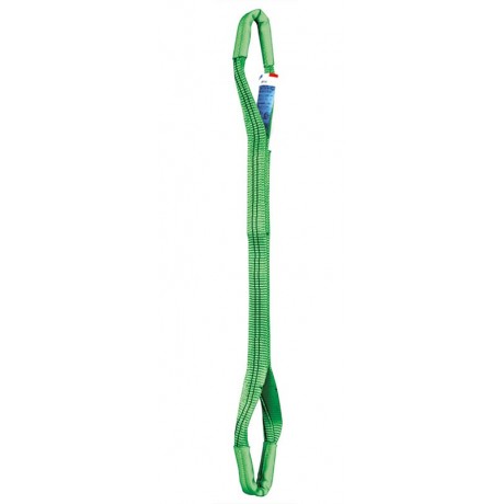 Elingue sangle plate agricole couleur verte, 3 T, 3 m
