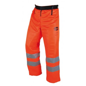 Jambière forestière classe 3 type A Solidur Glow haute visibilité orange