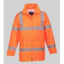 manteau veste de pluie haute visibilité orange