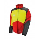 Veste forestière classe 1 solidur comfy rouge et jaune