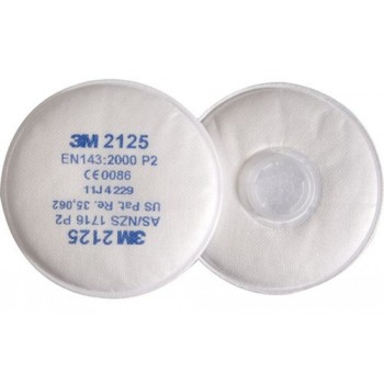 FILTRE ANTIPOUSSIERE P2R 3M 6000-7000 x2