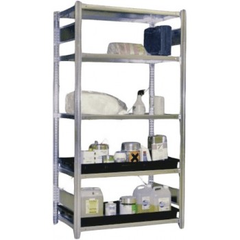 Matériel professionnel : RAYONNAGE RETENTION ACIER GALVANISE 106 x 63 x 200 cm