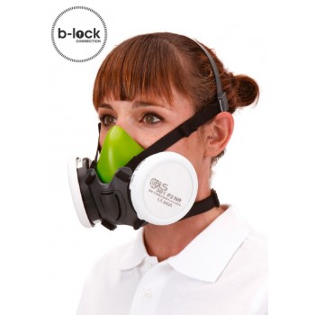 Matériel Professionnel : Demi masque BLS 4000 silicone - cartouche B Lock