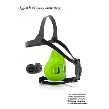 Demi masque BLS 4000 silicone, entretient facile