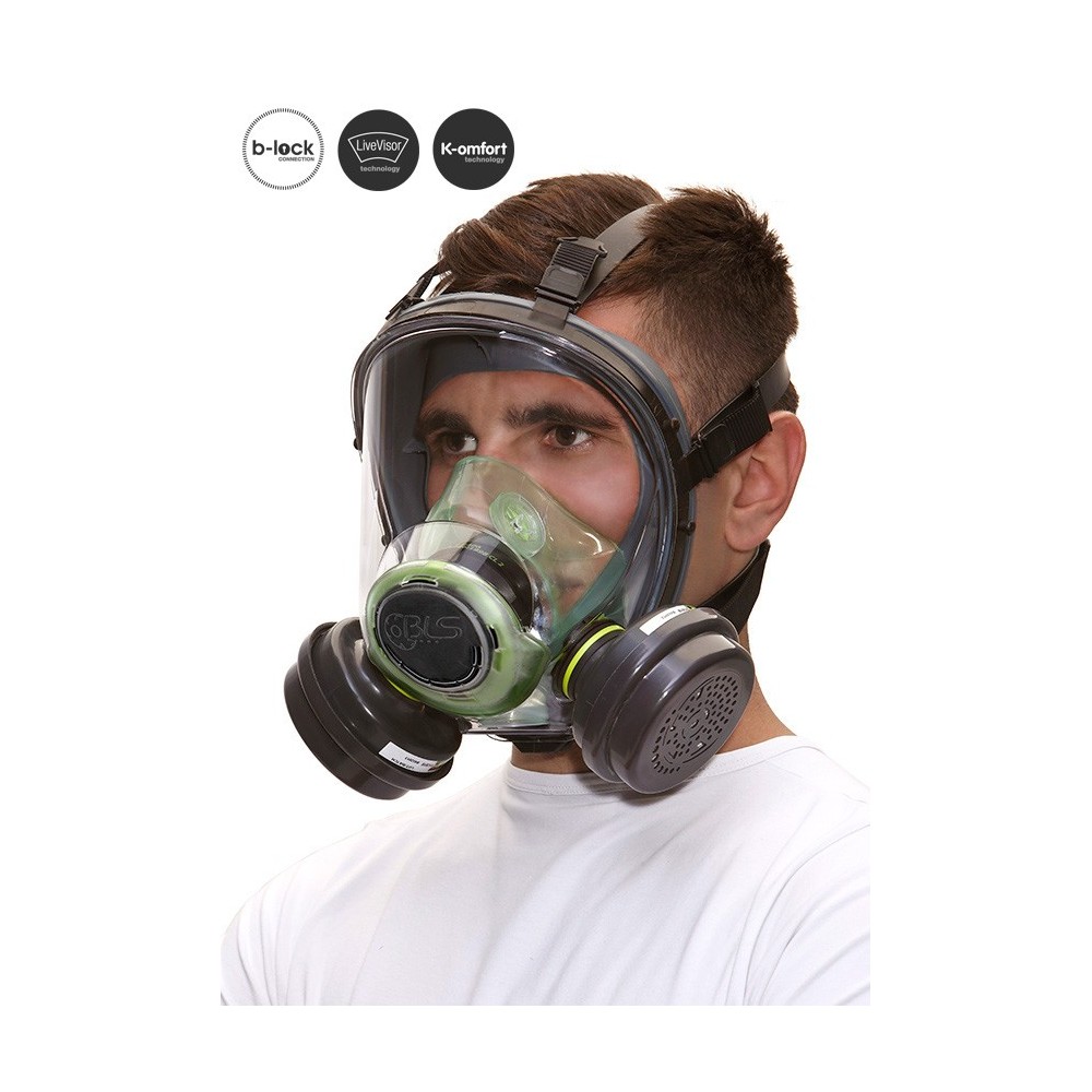 Matériel Professionnel : Masque complet BLS 5000 Thermoplastique - Cartouche B-Lock Matériel Professionnel : Masque complet BLS 5000 Thermoplastique - Cartouche B-Lock