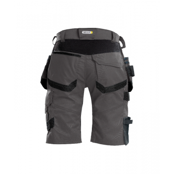 Bermuda de Travail matière extensible Axis DASSY Anthracite / Noir