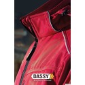 Col de notre Veste homme softshell TAVIRA rouge profil