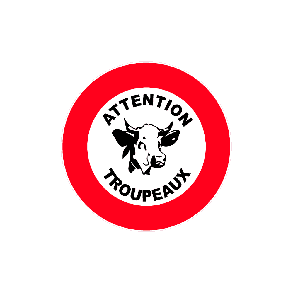 Panneau de Signalisation Attention Troupeau