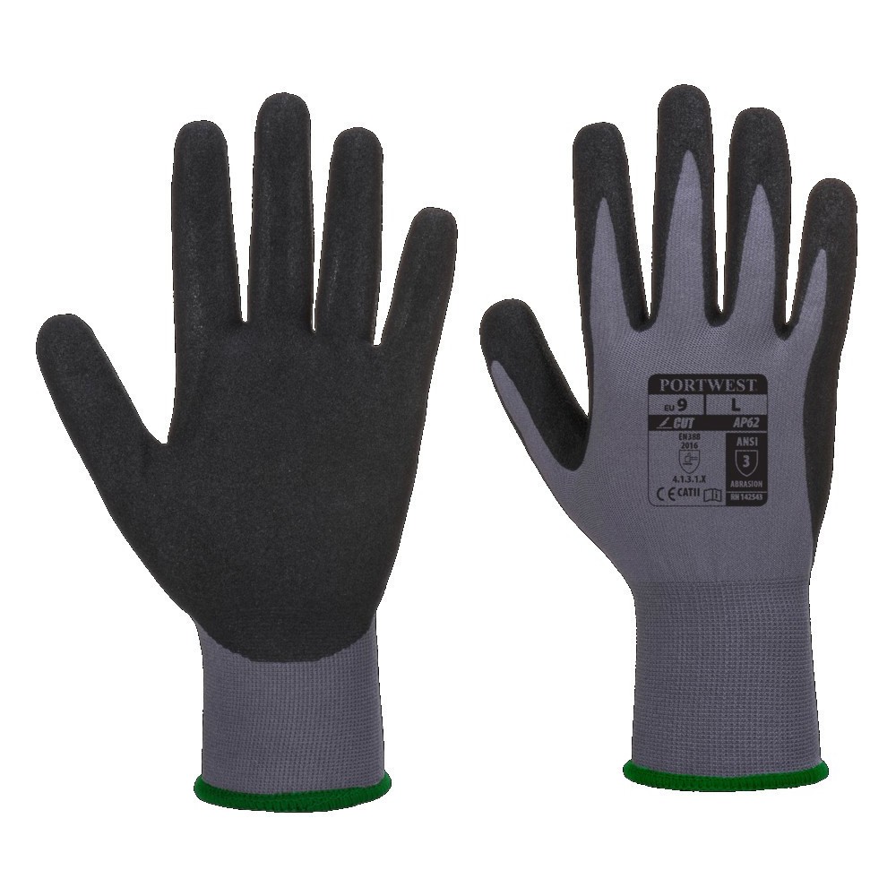 Gant nylon et nitrile 4121, Dermiflex Aqua déperlant PORTWEST Gant nylon et nitrile 4121, Dermiflex Aqua déperlant PORTWEST
