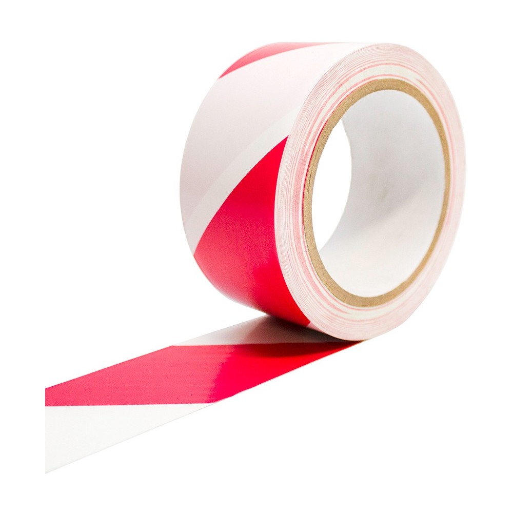 Ruban adhésif de marquage au sol rouge blanc Ruban adhésif de marquage au sol rouge blanc