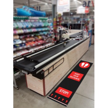 Tapis d'entrée de distanciation sociale COBA