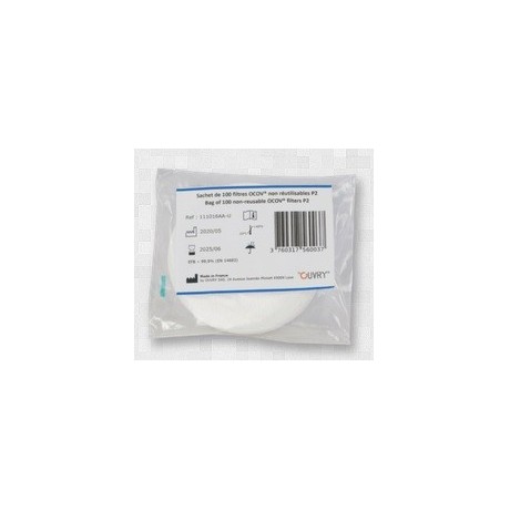 Lot de 100 filtres P2 jetables pour masque OCOV variante V2