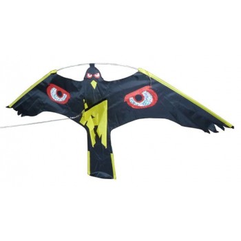 Cerf volant noir motif oeil...