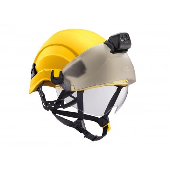 Casque de protection VERTEX PETZL l SECURAMA équipé jaune