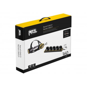 Kit 5 lampes frontales avec station de charge DUO Z1 PETZL l Sécurama