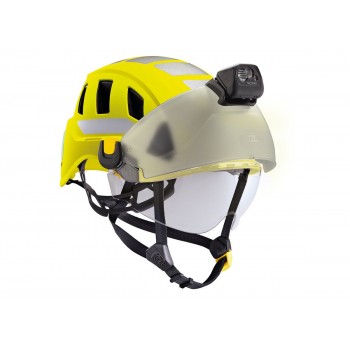 Casque jaune haute visibilité ventilé STRATO VENT HI VIZ PETZL I Sécurama équipé