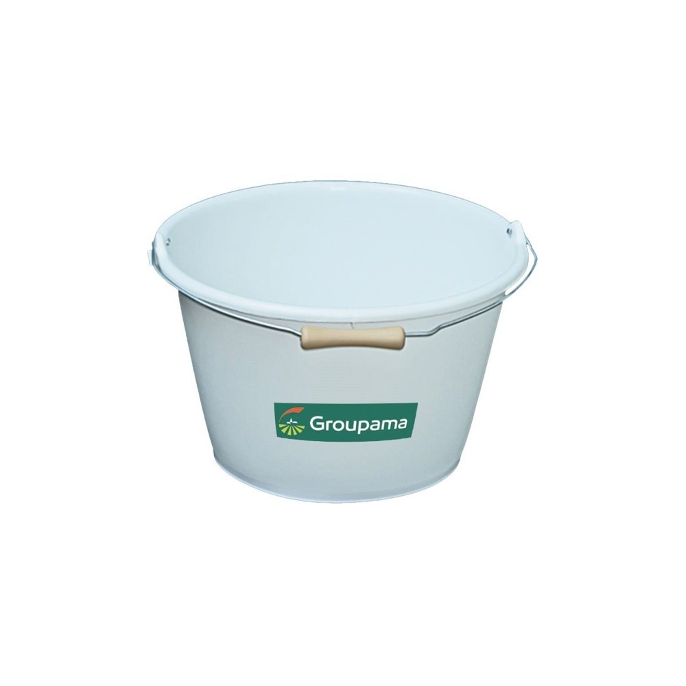 Seau 16 litres blanc GROUPAMA