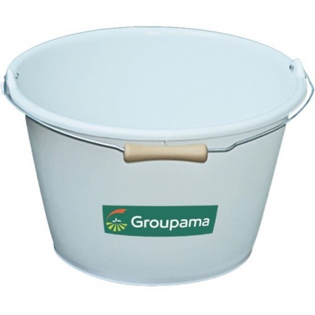 Seau 16 litres blanc GROUPAMA