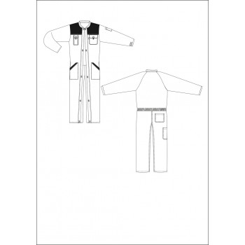 Combinaison de travail double fermeture TYPHON PBV I Sécurama