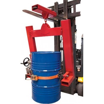 Retourneur de fut ou bidon 400 kg sur chariot élévateur