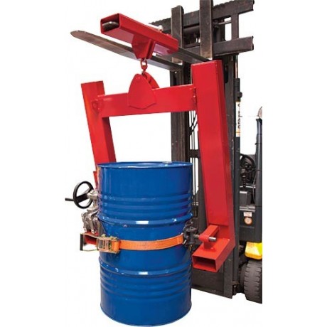 Retourneur de fut ou bidon 400 kg sur chariot élévateur